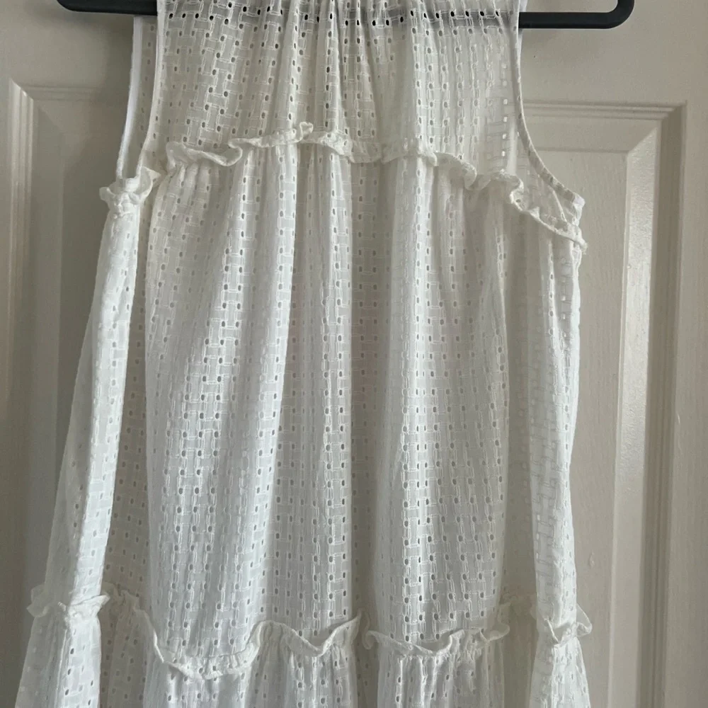 Sunday in Brooklyn white eyelet mini dress. Anthropologie. NWOT. Size XS.